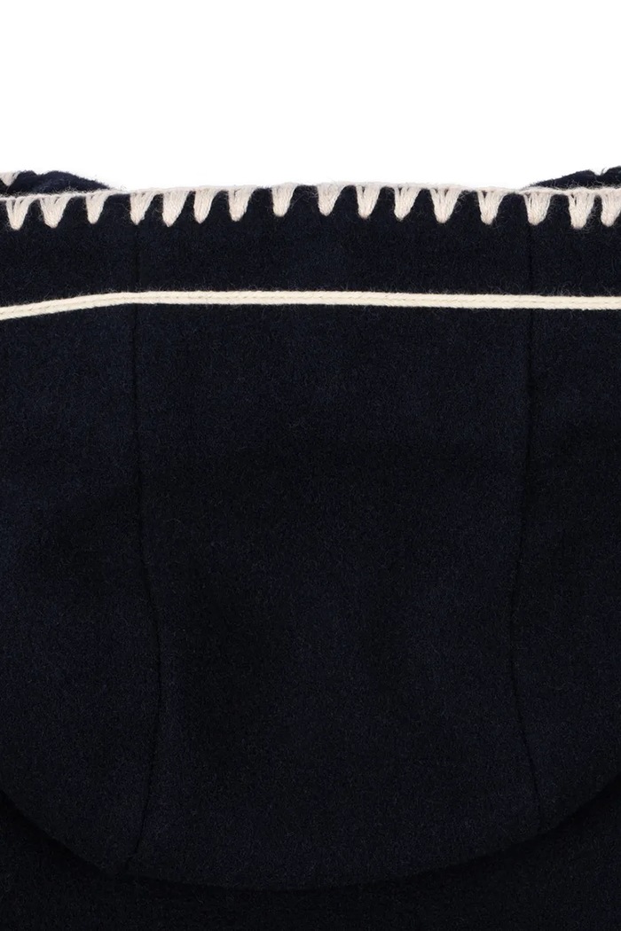 Płaszcz dziecięcy z dodatkiem wełny ELMA WOOL COAT Konges Sløjd KS107400.9BY2 granatowy