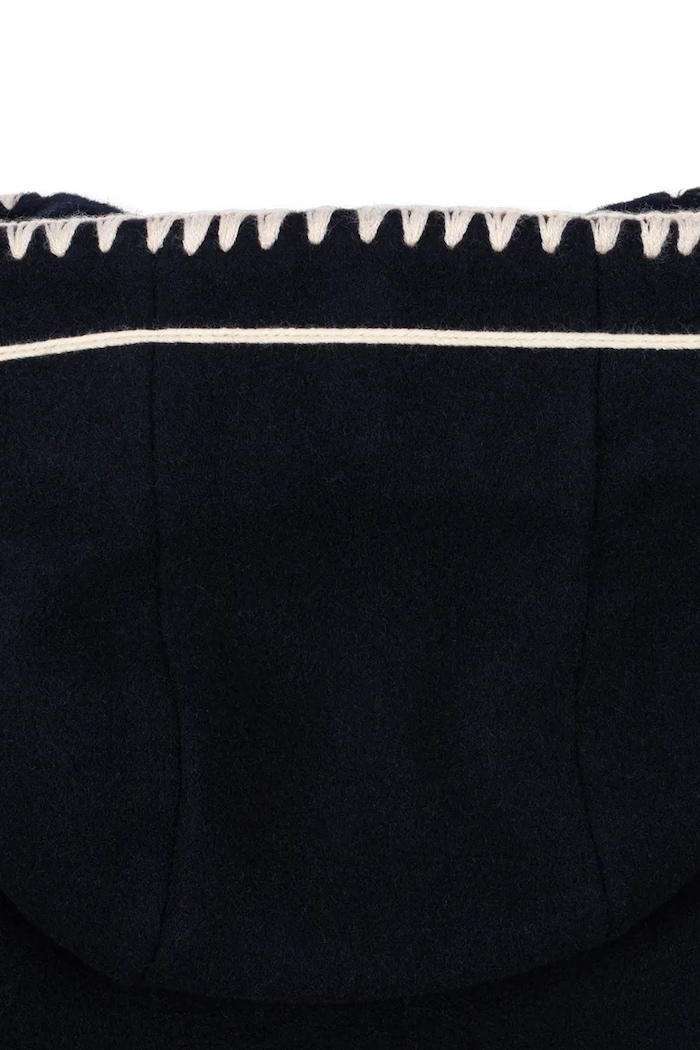 Płaszcz dziecięcy z dodatkiem wełny ELMA WOOL COAT Konges Sløjd KS107400.9BY2 granatowy