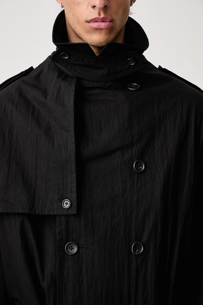 Yohji Yamamoto TRENCH μακιντός με βαμβάκι ανδρικός KN3646