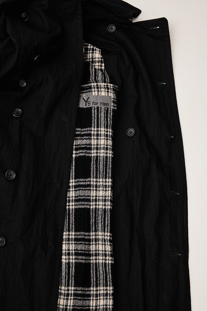 Yohji Yamamoto TRENCH μακιντός με βαμβάκι ανδρικός KN3646