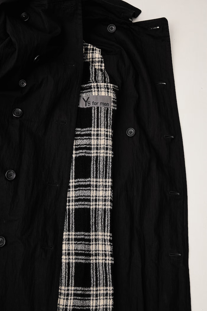 Yohji Yamamoto TRENCH μακιντός με βαμβάκι ανδρικός KN3646