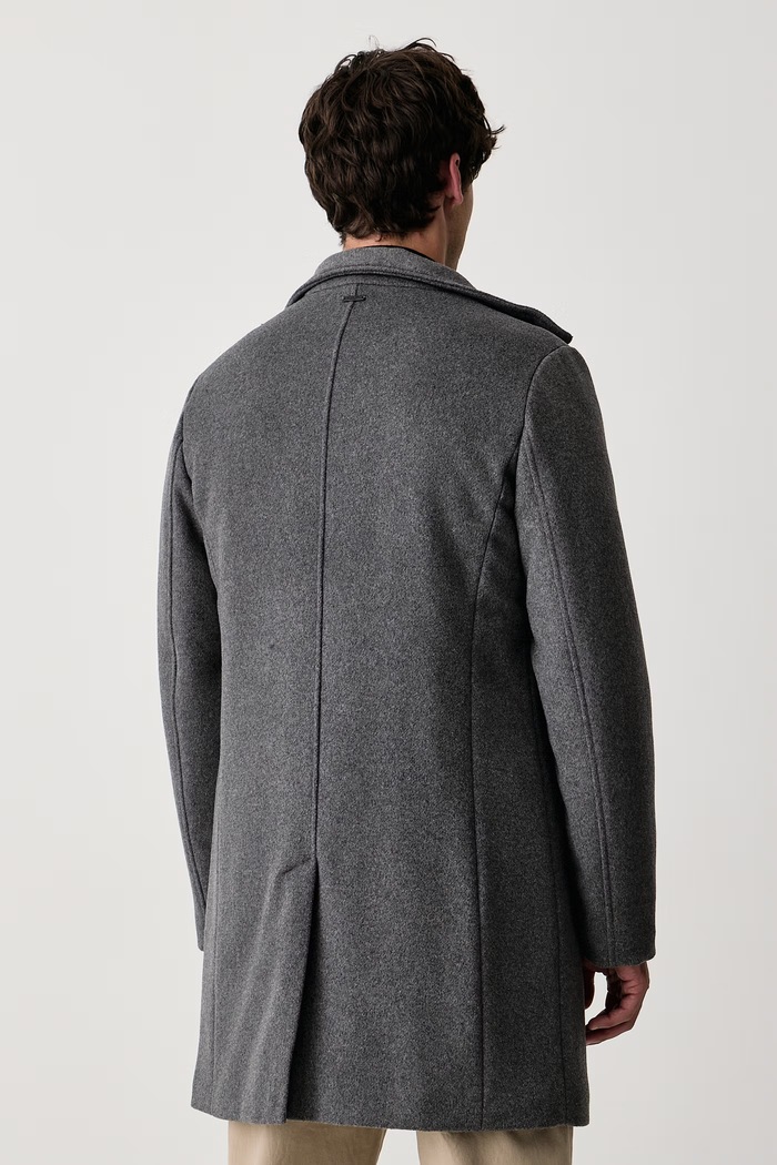 Odzież Guess Płaszcz męski z dodatkiem wełny M6BL31.W4143 szary