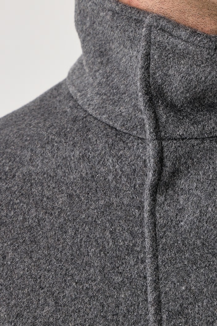 Płaszcz męski z dodatkiem wełny Guess szary M6BL31.W4143