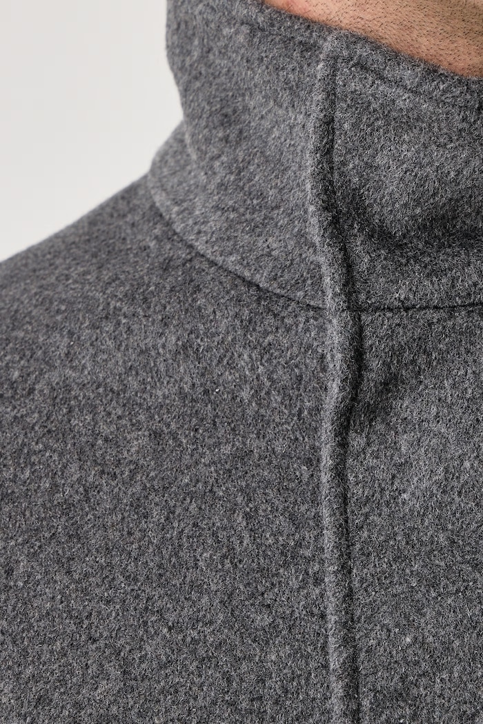 Płaszcz męski z dodatkiem wełny Guess szary M6BL31.W4143