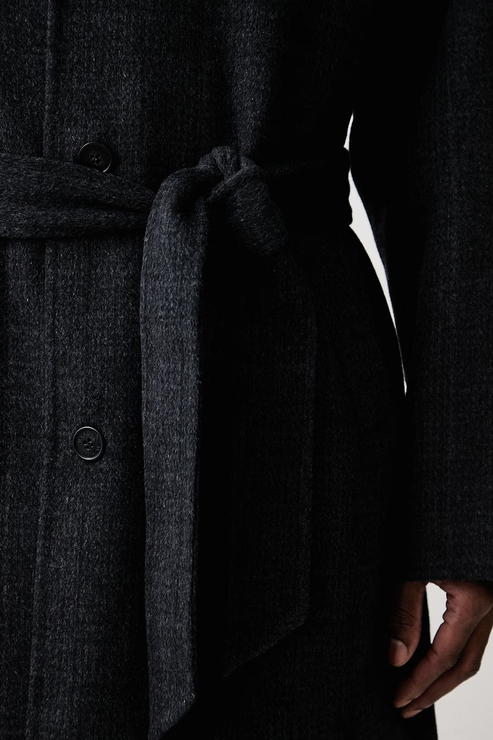Maison Kitsuné Płaszcz z wełną męski MRMWQ00WW9138