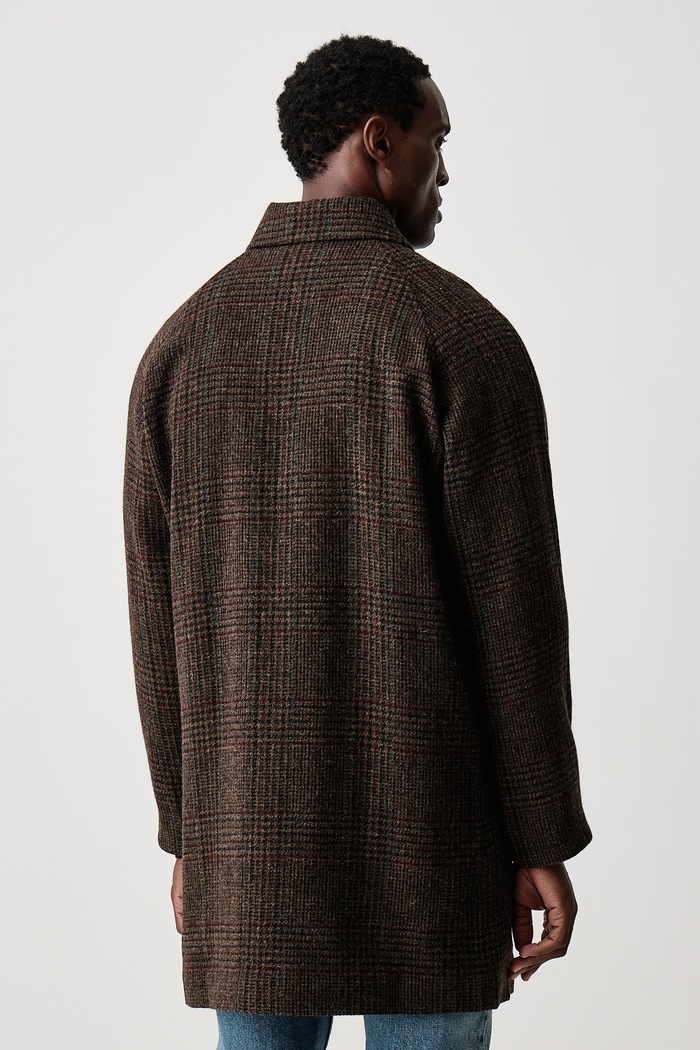 Odzież Barbour Płaszcz męski wełniany Lorden MWO0312 brązowy