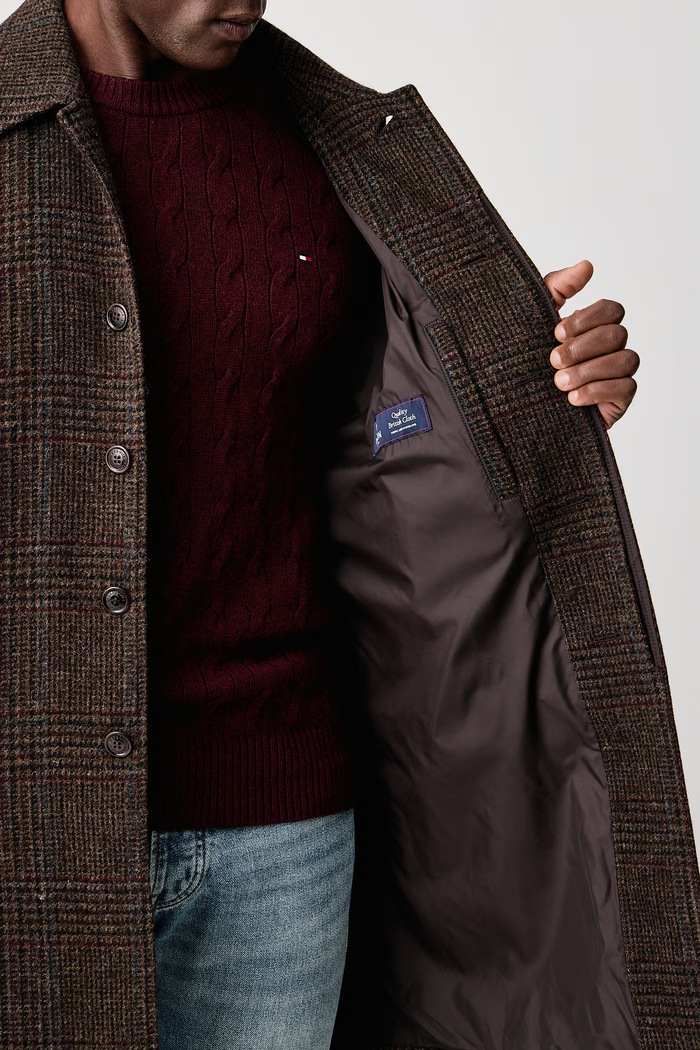 Barbour Płaszcz męski wełniany Lorden MWO0312