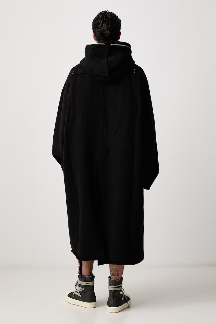 Îmbrăcăminte Rick Owens DRKSHDW Gimp palton din bumbac cu elastan pentru bărbați DU02F6968.HFP negru