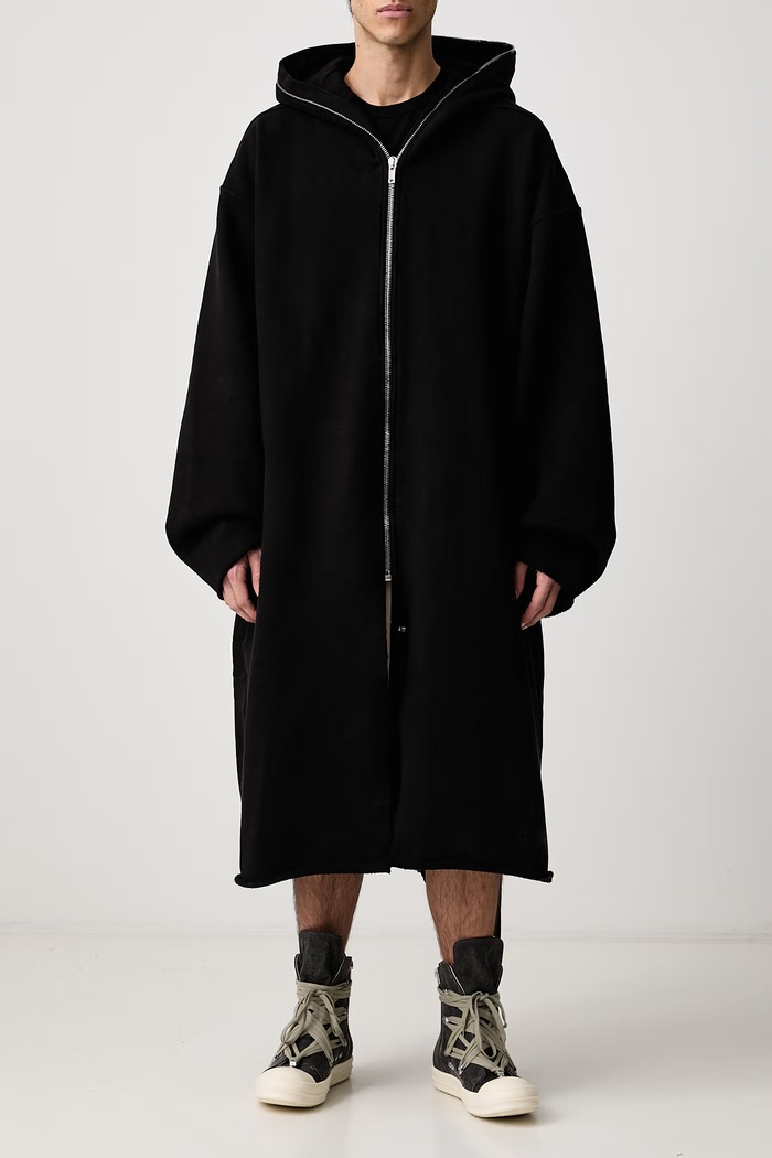 Gimp palton din bumbac cu elastan pentru bărbați Rick Owens DRKSHDW negru DU02F6968.HFP
