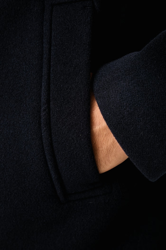 BOSS Plášť pánsky s vlnou H-Hyde-Peacoat-264 50576464