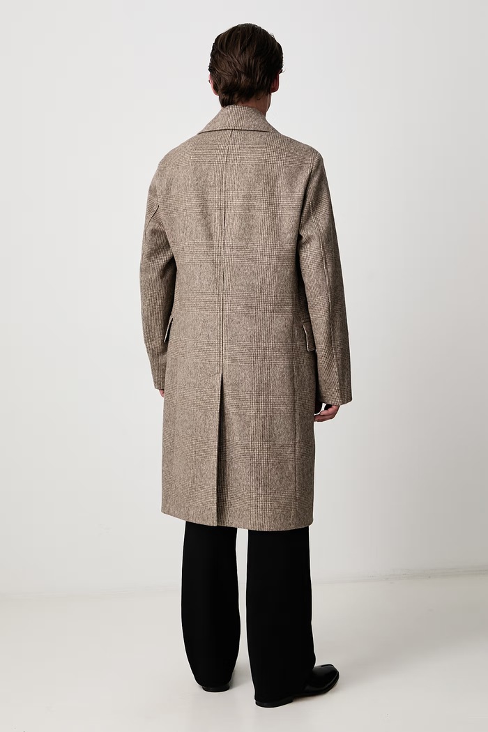 Oblečení BOSS Kabát pánský s vlnou C-Jared-DB-264 50571850 hnědá