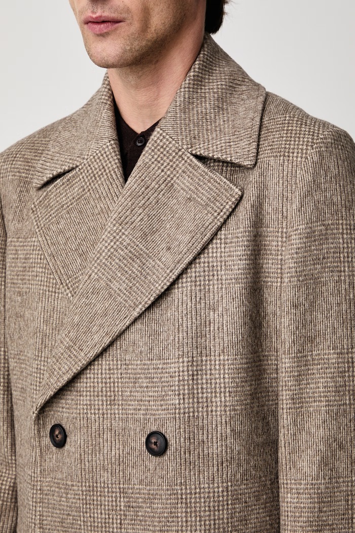 Kabát pánský s vlnou C-Jared-DB-264 BOSS 50571850 hnědá