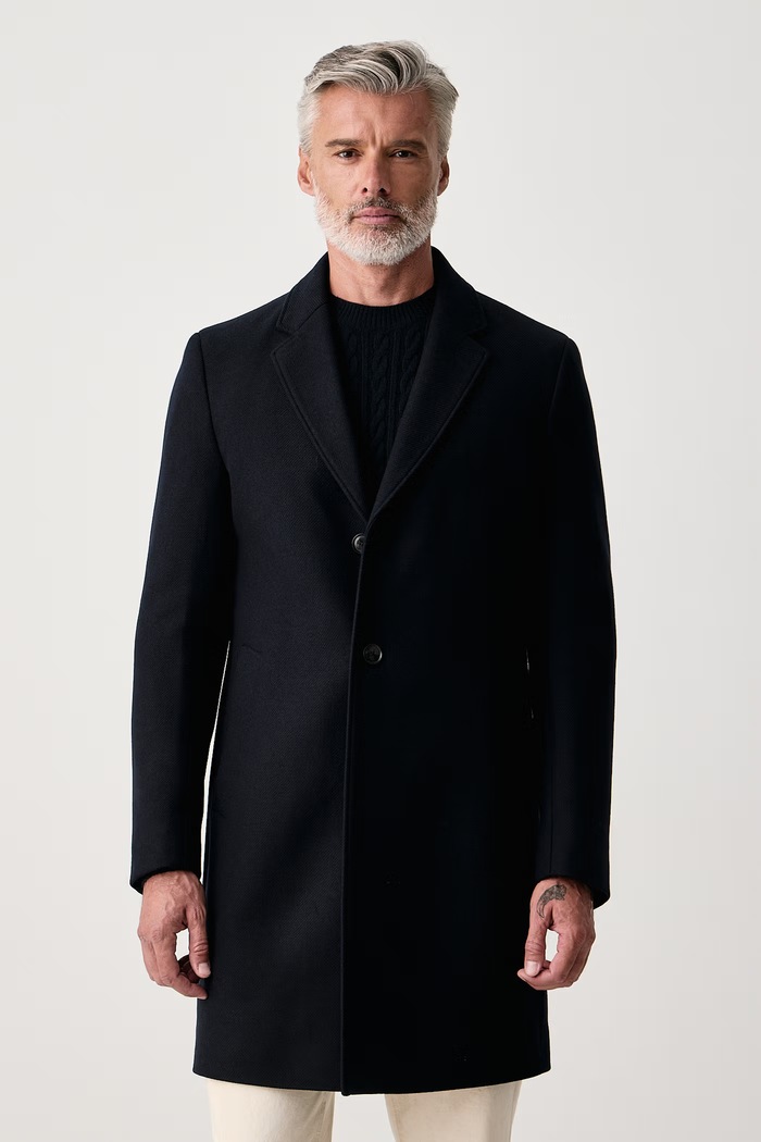 BOSS Kabát pánský s vlnou H-Hyde-E-264 námořnická modř 50571812