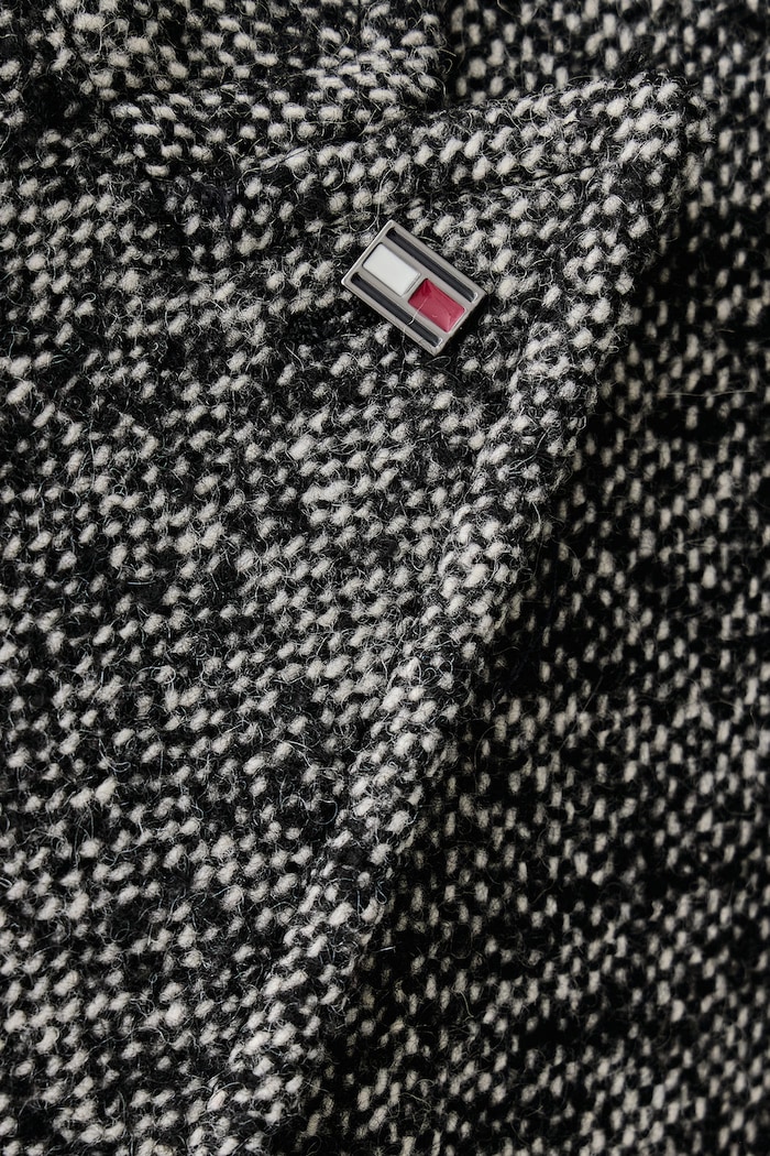 Kaput za muškarce s vunom Tommy Hilfiger crna MW0MW44845