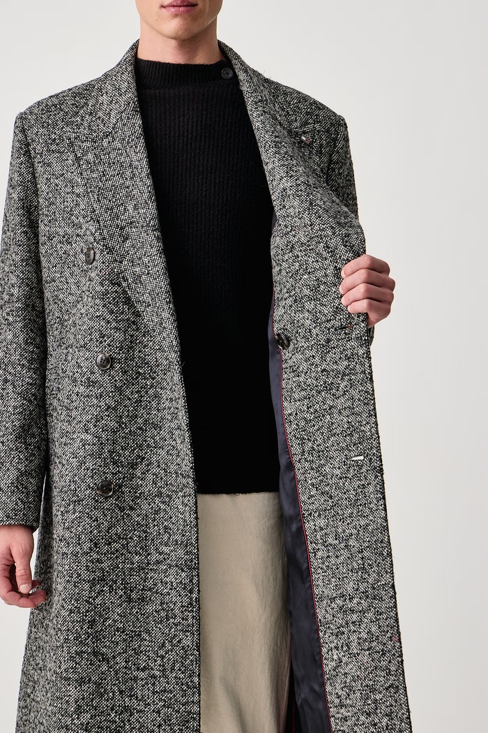 Tommy Hilfiger Kaput za muškarce s vunom MW0MW44845
