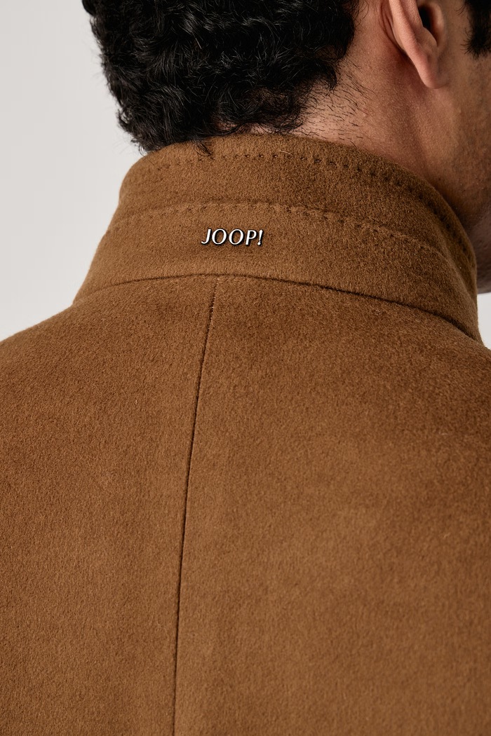 Płaszcz męski z wełną Joop! brązowy 30106344