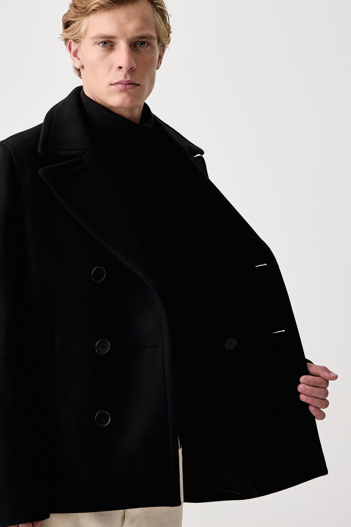 Zadig&Voltaire Kratki kaput za muškarce s vunom MOLLYS WMCO01456