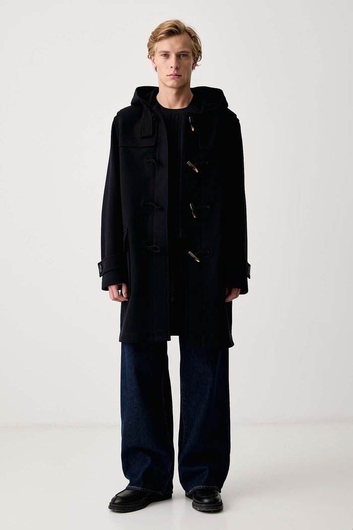 Zadig&Voltaire Kaput za muškarce s vunom MAEL WMCO01457 mornarsko plava AW26