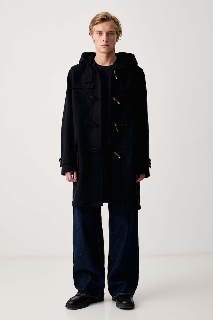 Zadig&Voltaire Kaput za muškarce s vunom MAEL WMCO01457 mornarsko plava AW26