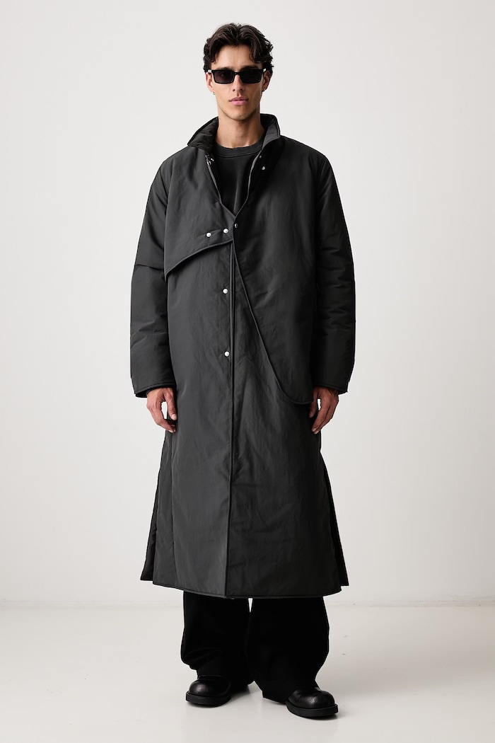 HELIOT EMIL Płaszcz męski AW26PRE.M.01.015 czarny AW26