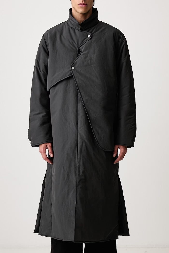 Płaszcz męski HELIOT EMIL czarny AW26PRE.M.01.015