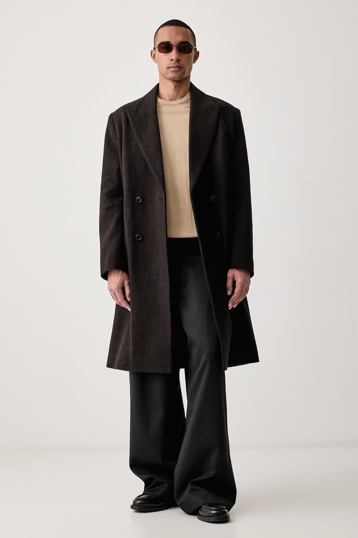 PS Paul Smith Płaszcz męski z wełną M2R.A220.W22789 brązowy AW26
