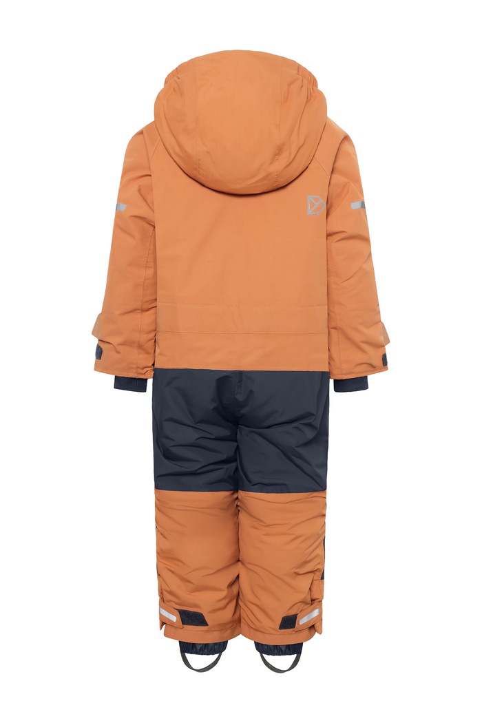 Chłopiec Didriksons Kombinezon narciarski dziecięcy FALKEN K COVERALL 2 506306 żółty