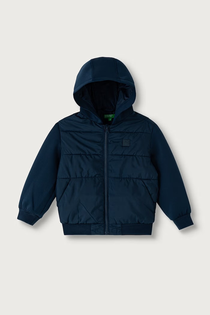 United Colors of Benetton Krátka bunda detská tmavomodrá 2KL9GN04P.P.Seasonal