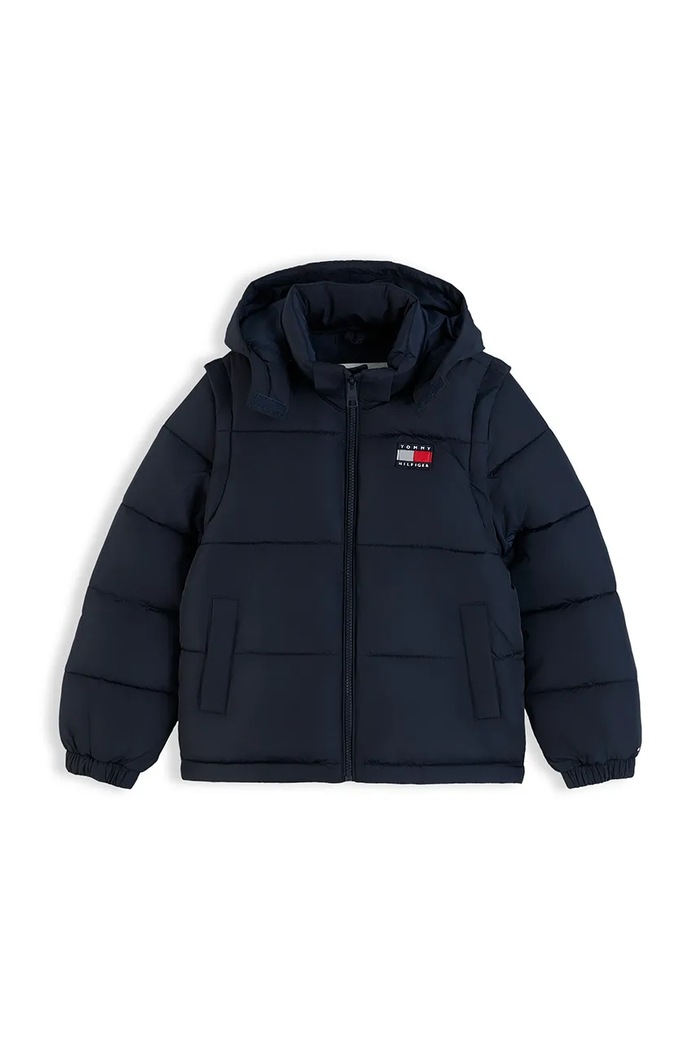 Tommy Hilfiger Kurtka pikowana dziecięca KS0KS00760.128.176.B.9B granatowy AW26
