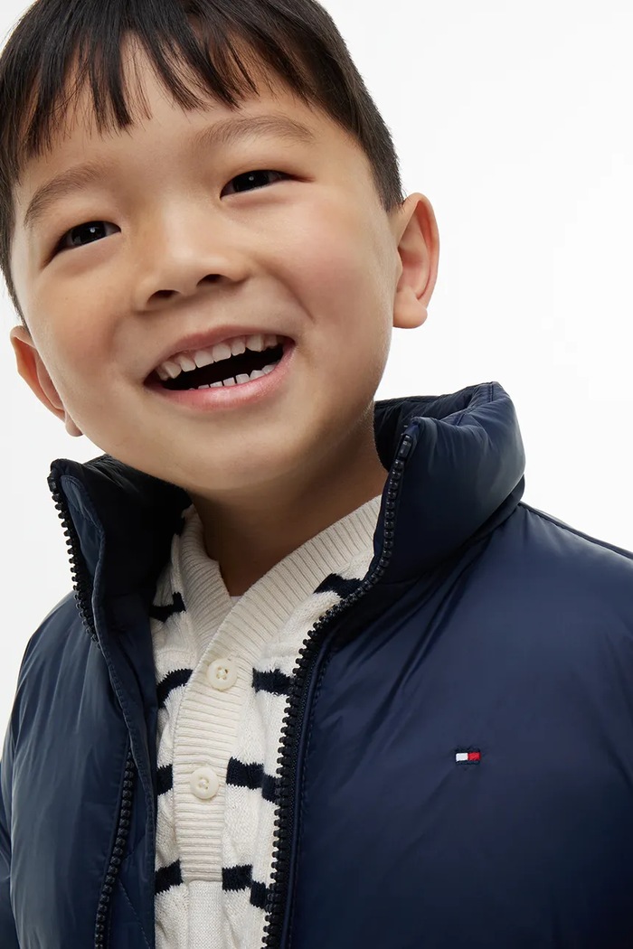 Chłopiec Tommy Hilfiger kurtka dziecięca KS0KS00783.74.122.9BY2 granatowy