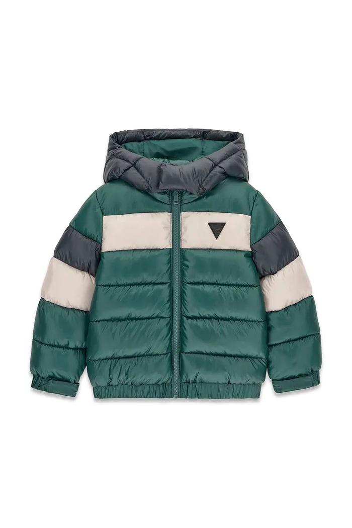 Guess Kurtka pikowana dziecięca turkusowy N6BL04.W4114.9BY2