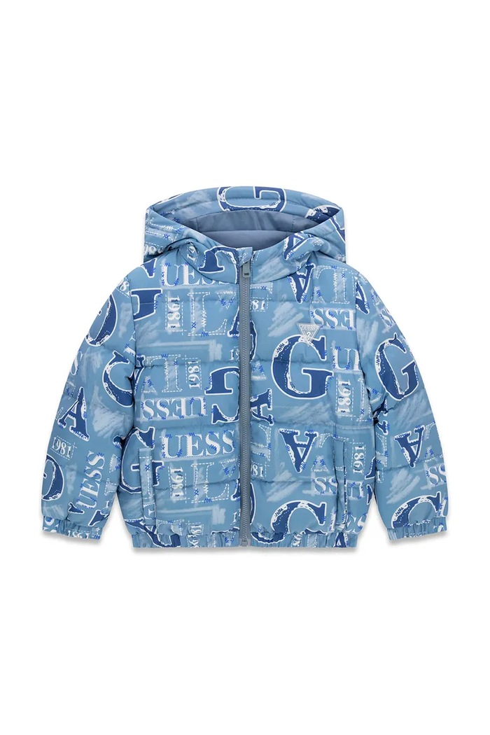 Guess Kurtka pikowana dziecięca niebieski N6BL03.W4499.9BY2