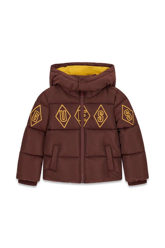Guess Kurtka zimowa dziecięca brązowy N6BL01.W4104.9BY2