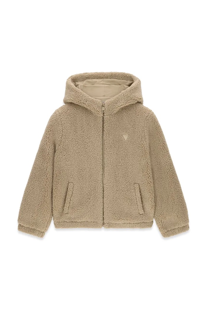Guess Krótka kurtka dziecięca beżowy L6BL14.W4099.9BY2