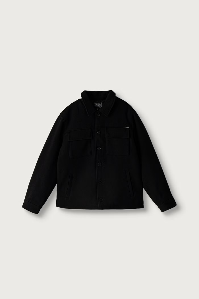 Guess Kurtka koszulowa dziecięca czarny L6BL07.W3955.9BY2