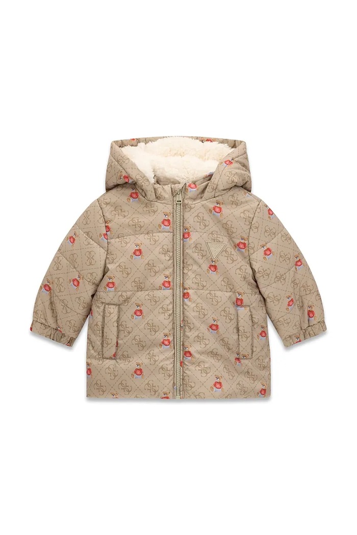 Guess Kurtka zimowa dziecięca beżowy I6BL01.W3895.9BY2