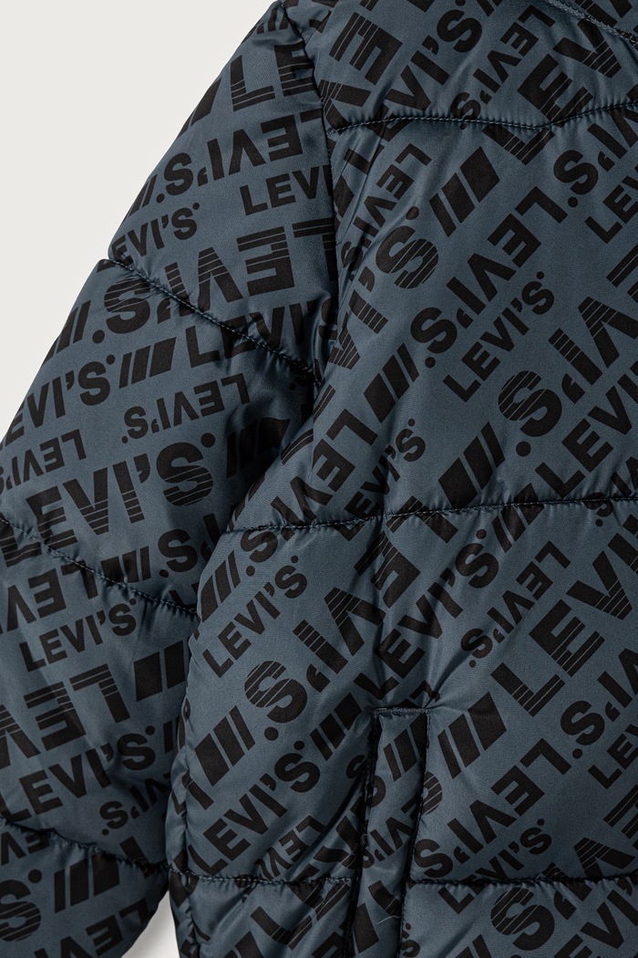 Chłopiec Levi's kurtka pikowana dziecięca HEAVY WEIGHT PUFFER 8ER929.C6W szary