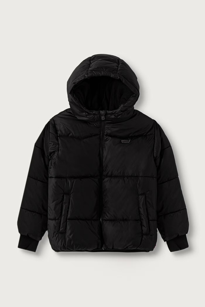 Levi's prešívaná bunda detská HEAVY WEIGHT PUFFER čierna 9ER929.G52