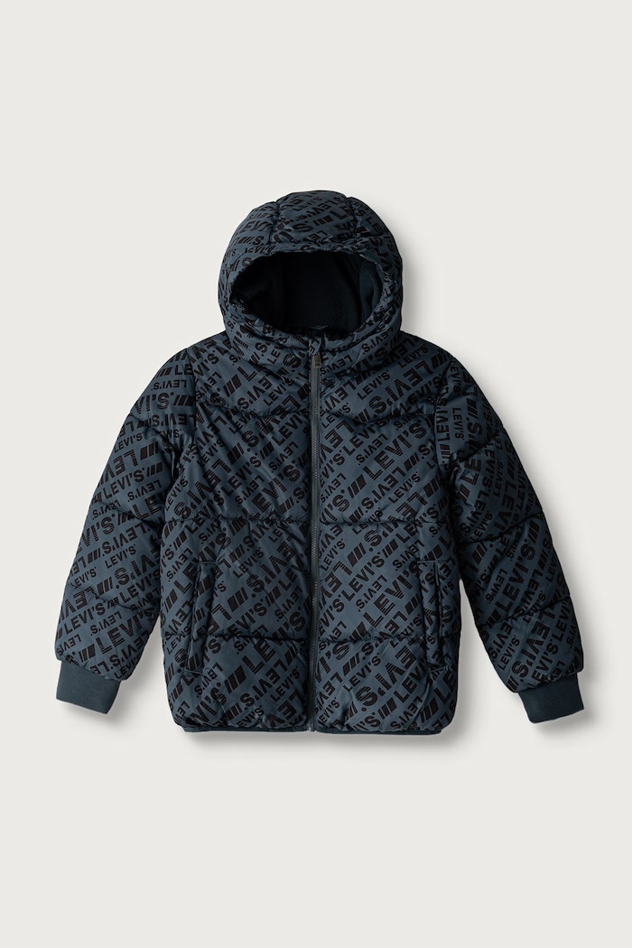 Levi's prešívaná bunda detská HEAVY WEIGHT PUFFER sivá 9ER929.C6W