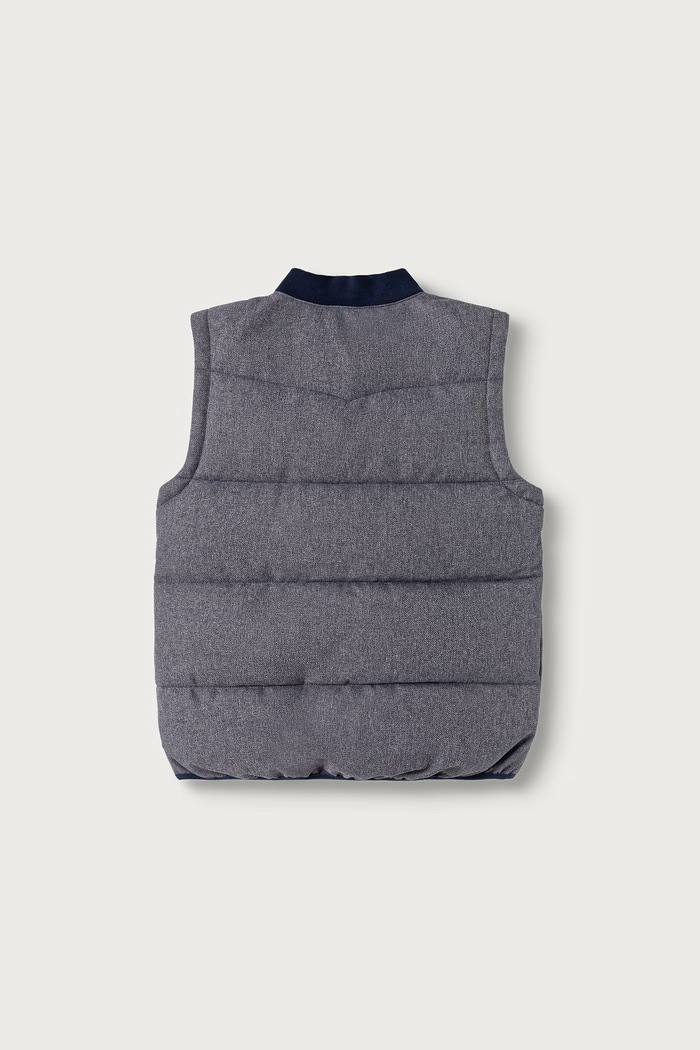 Levi's bezrękawnik dziecięcy BATWING EMB PUFFER VEST 9ER931 niebieski AW26