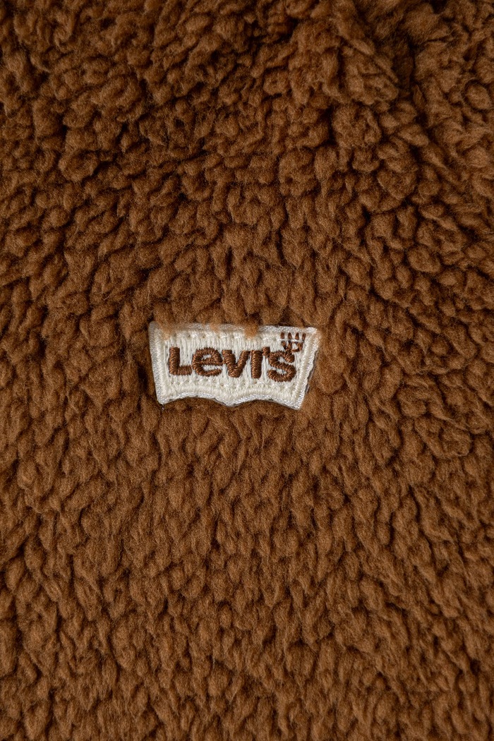 Αγορίστικα Levi's Μπλούζα με κουμπιά παιδική φλις LT WT SHERPA JACKET 9ER308 καφέ