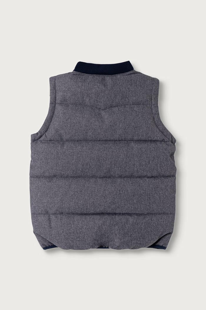 Levi's vesta detská BATWING EMB PUFFER VEST 8ER931 modrá AW26