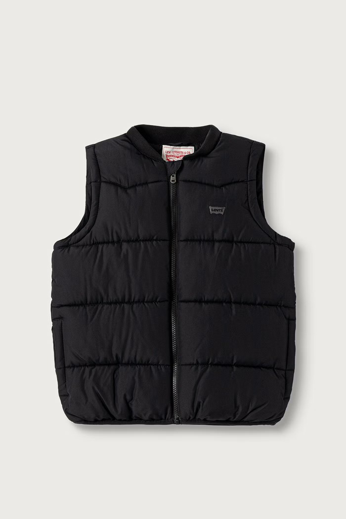 Levi's bezrękawnik dziecięcy BATWING EMB PUFFER VEST czarny 8ER931