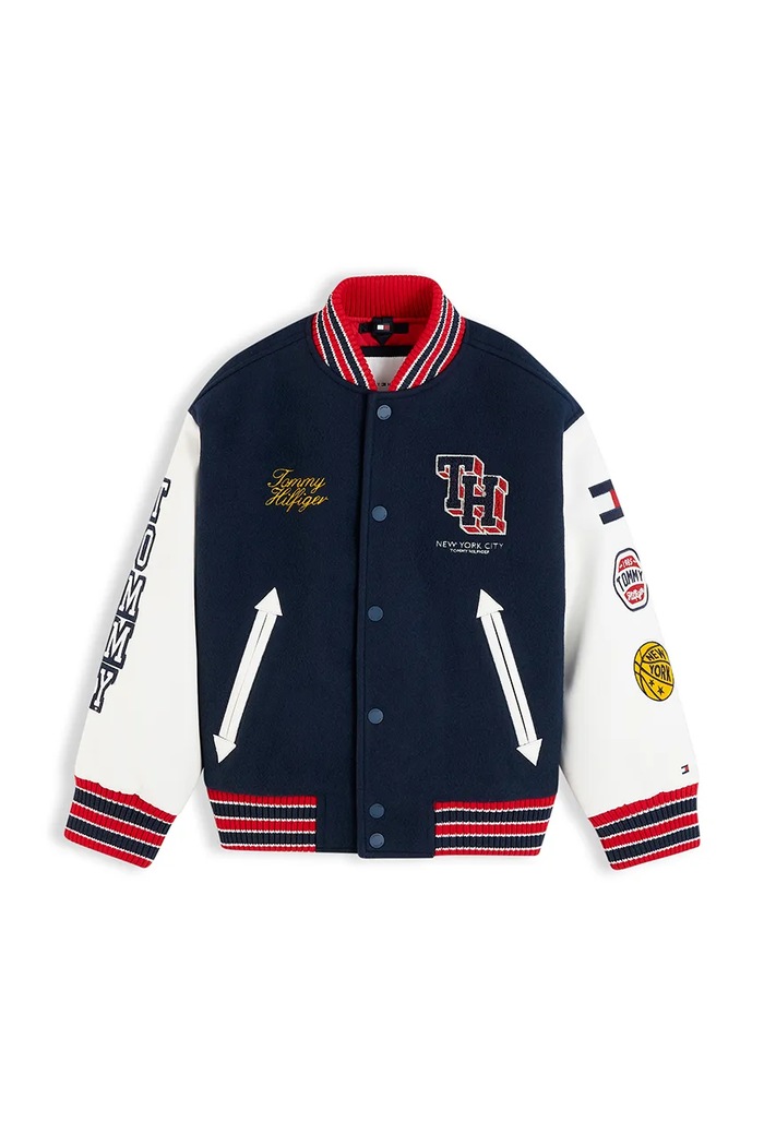Tommy Hilfiger bomberka dziecięca KB0KB10618.9BY2 granatowy AW26
