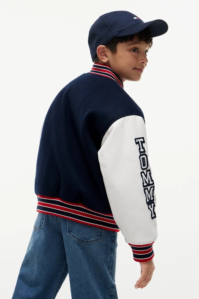 Chłopiec Tommy Hilfiger bomberka dziecięca KB0KB10618.9BY2 granatowy