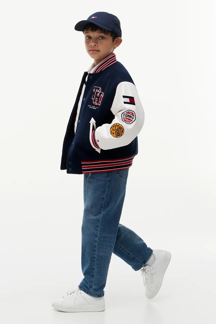 Tommy Hilfiger bomberka dziecięca granatowy KB0KB10618.9BY2