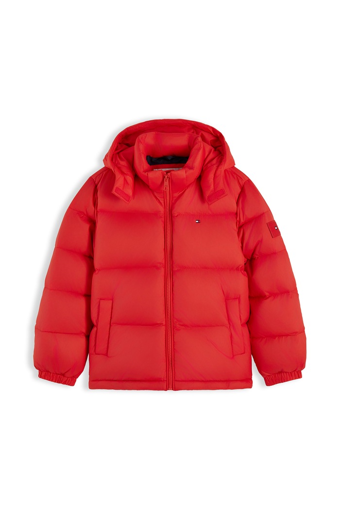 Tommy Hilfiger Kurtka puchowa dziecięca KB0KB10091.128.176.9BY2 czerwony AW26
