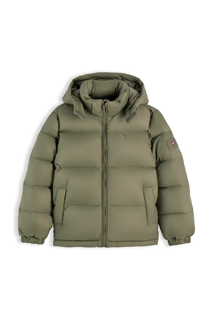 Tommy Hilfiger Kurtka puchowa dziecięca KB0KB10091.128.176.9BY2 zielony AW26