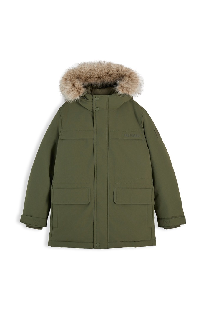 Tommy Hilfiger Kurtka zimowa dziecięca zielony KB0KB10709.9BY2