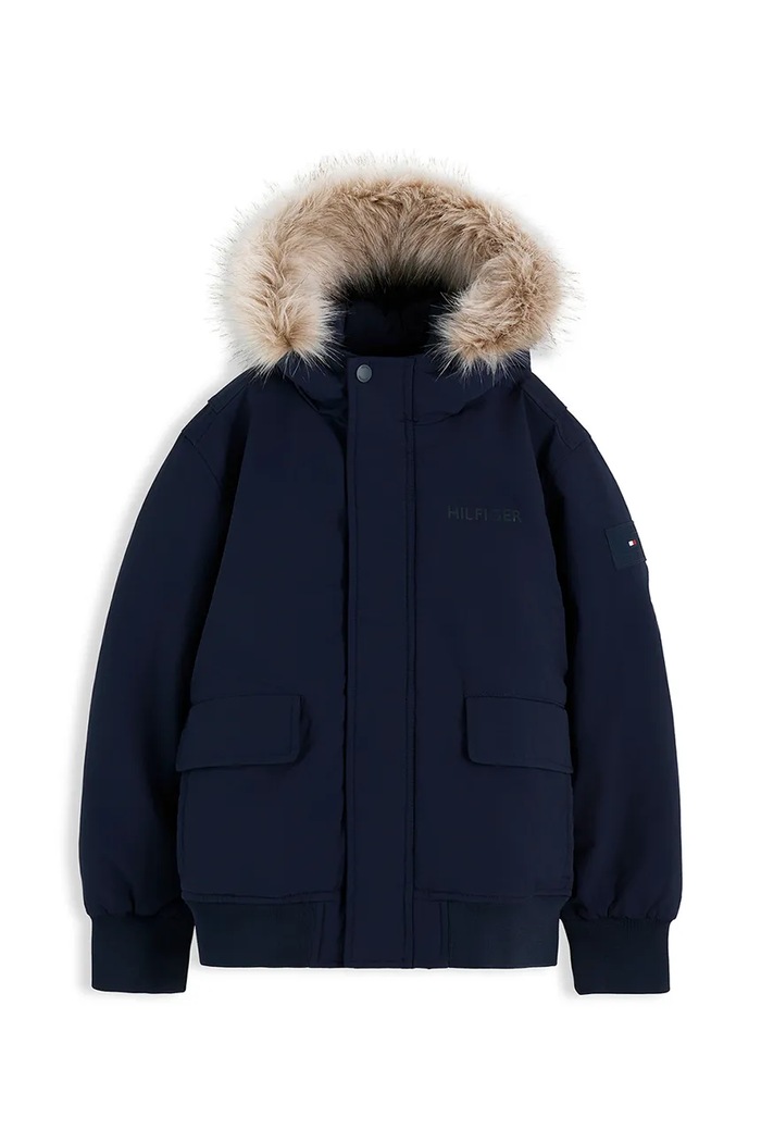 Tommy Hilfiger Kurtka dziecięca KB0KB10708.9BY2 granatowy AW26